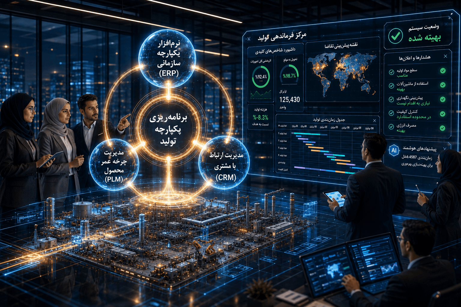 برنامهریزی تولید چیست و چرا بدون ERP شکست میخورد؟